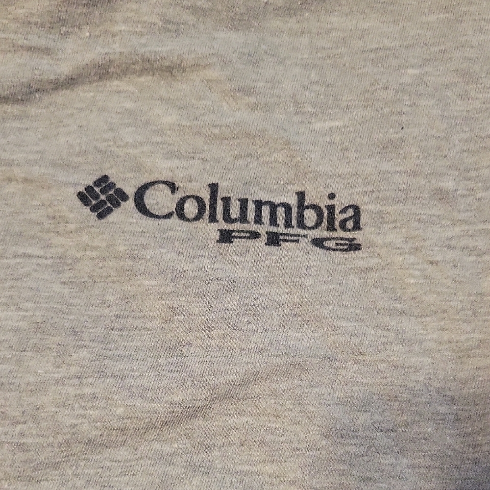 Columbia Heather Gray Graphic PFG Tee - Picture 3 of 5
